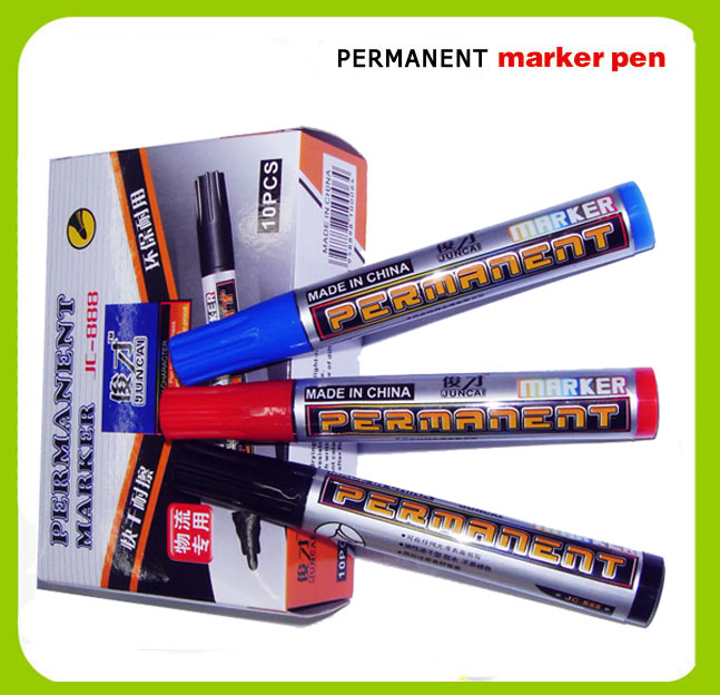 Permanent  marker pen JC-888, 12pcs/box stationery 