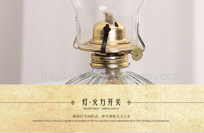 Glass kerosene lantern nostalgia Jack-O-Lantern camping lamp outdoor tent camping light romantic lamp
