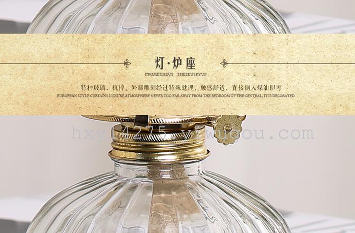 Glass kerosene lantern nostalgia Jack-O-Lantern camping lamp outdoor tent camping light romantic lamp