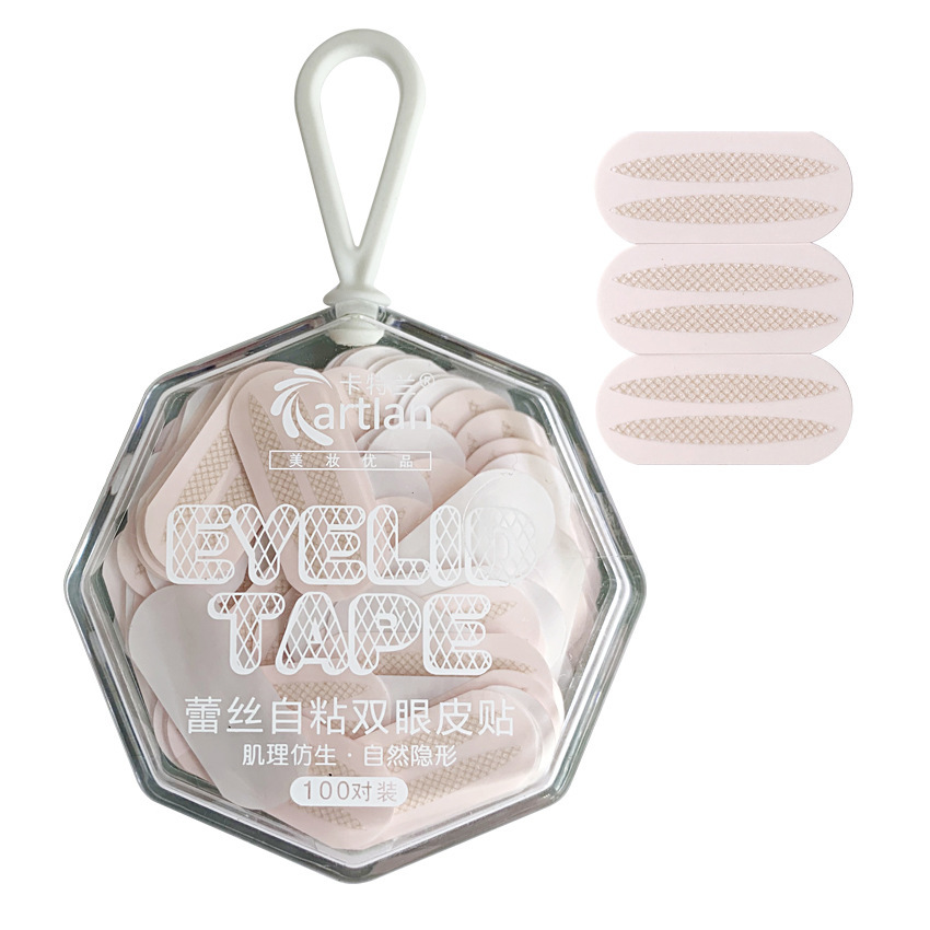 Cattlean Natural Double Eyelid Stickers Invisible Seamless Double-Sided Breathable Mesh Lace Eye Beauty Tape Female Olive Skin Color Cattlean Natural Double Eyelid Stickers Invisible Seamless Double-Sided Breathable Mesh Lace Eye Beauty Tape Female Olive Skin Color