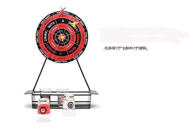 Magnetic Mini Darts Wine Set with Cup Iron Frame Game Wine Glass Desktop Magnetic Darts Entertainment Wine Set