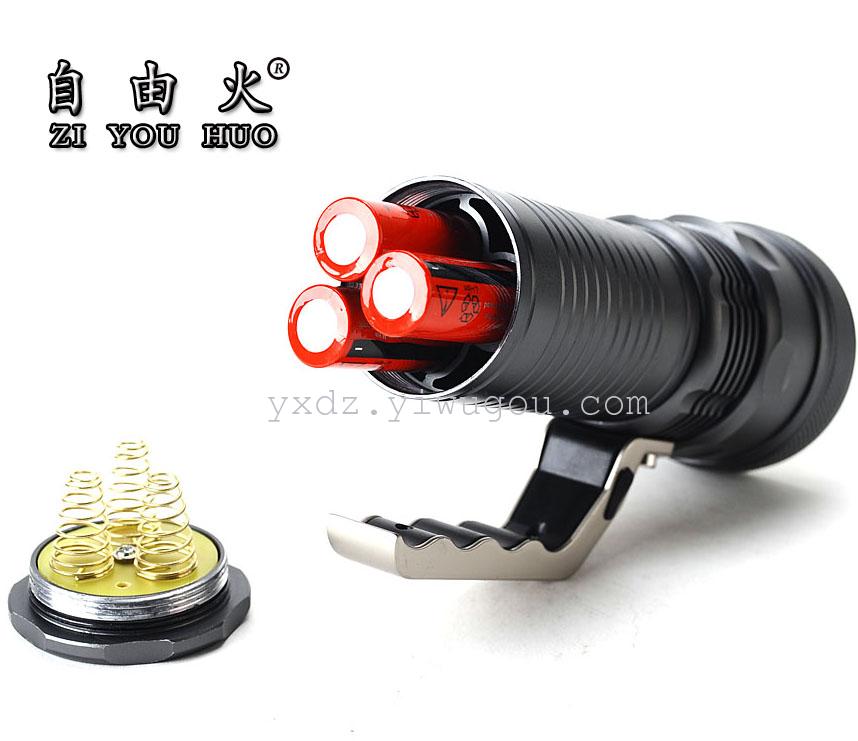 Free fire-T6 high power searchlights LED long-range patrol camping light Lantern outdoor lighting