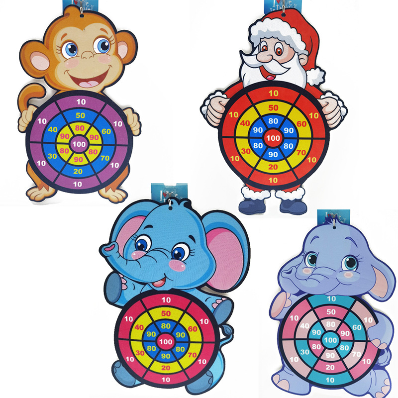 Baby Cartoon Darts Ball Sports Sticky Ball Toys Children Sticky Ball Kindergarten Throwing Parent-Child Sticky Ball