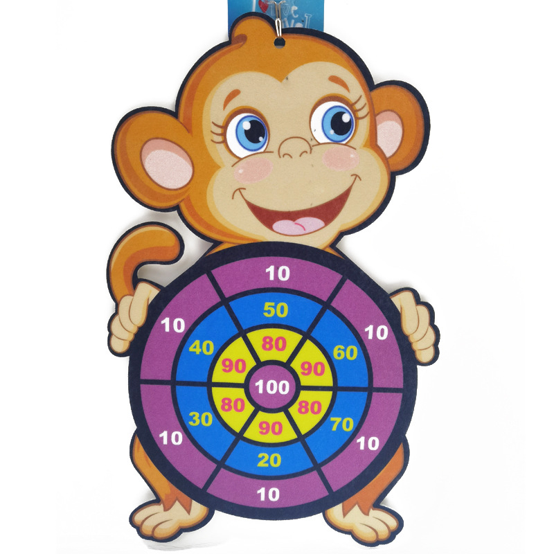 Baby Cartoon Darts Ball Sports Sticky Ball Toys Children Sticky Ball Kindergarten Throwing Parent-Child Sticky Ball