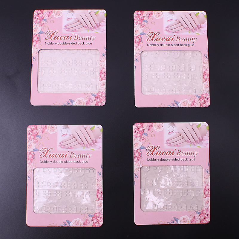 Jelly Glue Nail Stickers High Viscosity Waterproof Wear Nail Special Nail-Beauty Glue Nail Sticker Removable Extremely Sticky Double-Sided Adhesive Tape