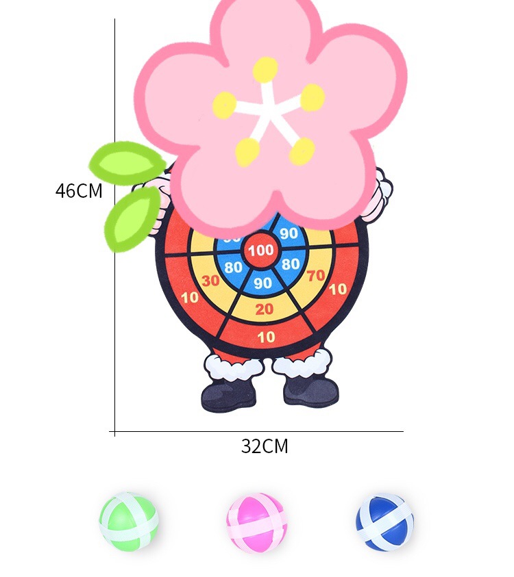 Parent-Child Sticky Ball Same Type as TikTok Sticky Ball Children's Darts Sticky Ball Pick-up Throwing Ball Sticky Ball Dart Plate Sticky Target Ball
