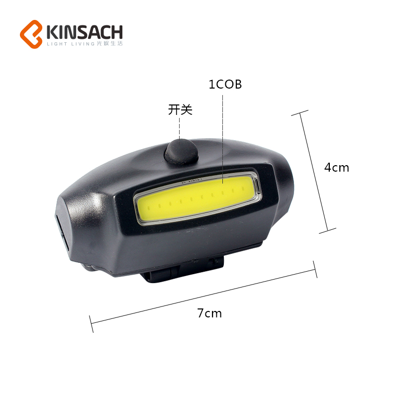 Mini COB with headband work light outdoor intense lighting camping light