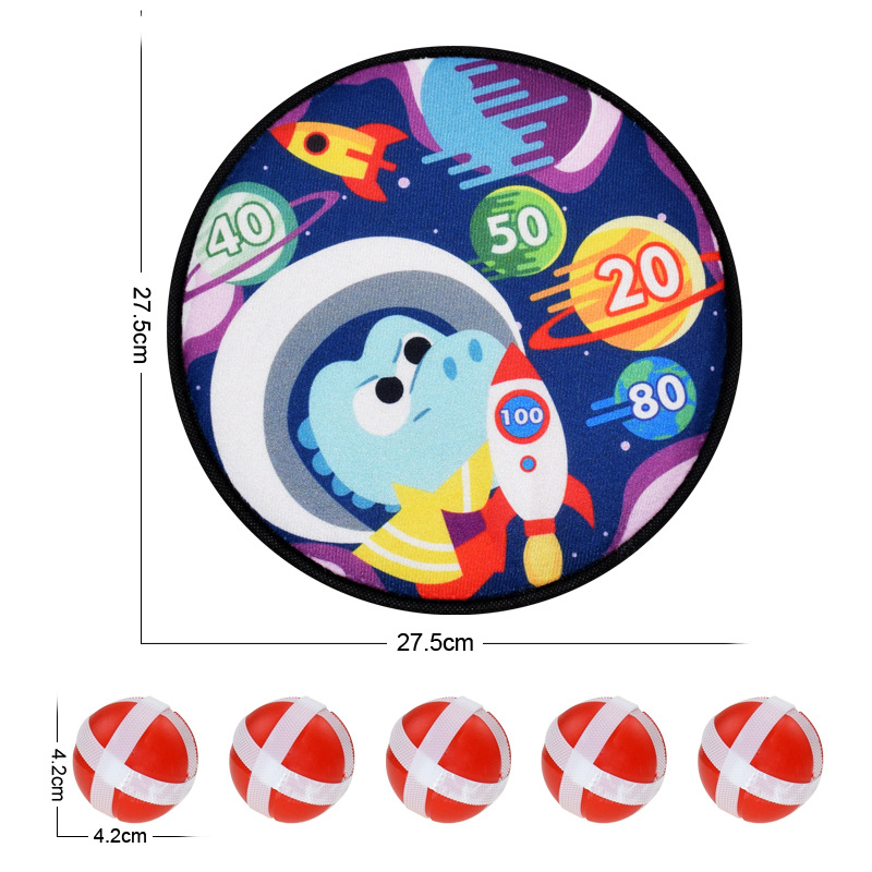 Freezing Point Price Cross-Border Christmas Sticky Ball Sucker Darts Target Indoor and Outdoor Throwing Sticky Ball Interactive Toys