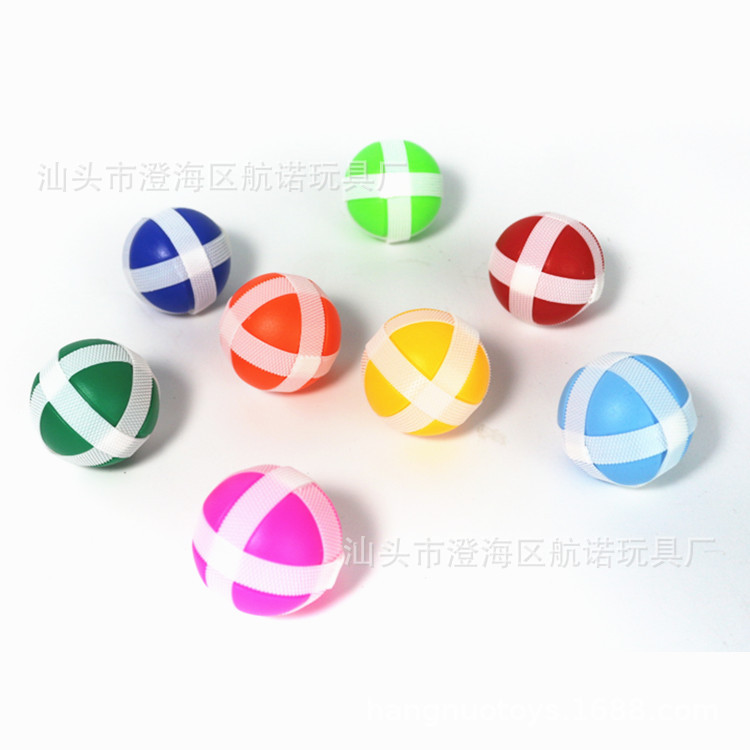 Factory Direct Sales Children&#039;s Darts Accessories Ball Kindergarten Throwing Sticky Ball Injection Hook &amp; Loop Sticky Ball Toys