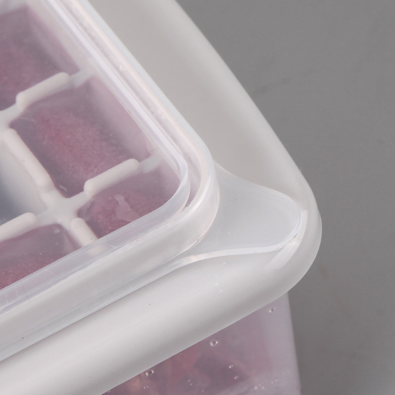 Double Layer Ice Tray Creative 65 Grid Ice Tray Plastic Tape Bottom with Lid Ice Box Ice Tray Home Homemade Ice Tray Ice Cube Mold