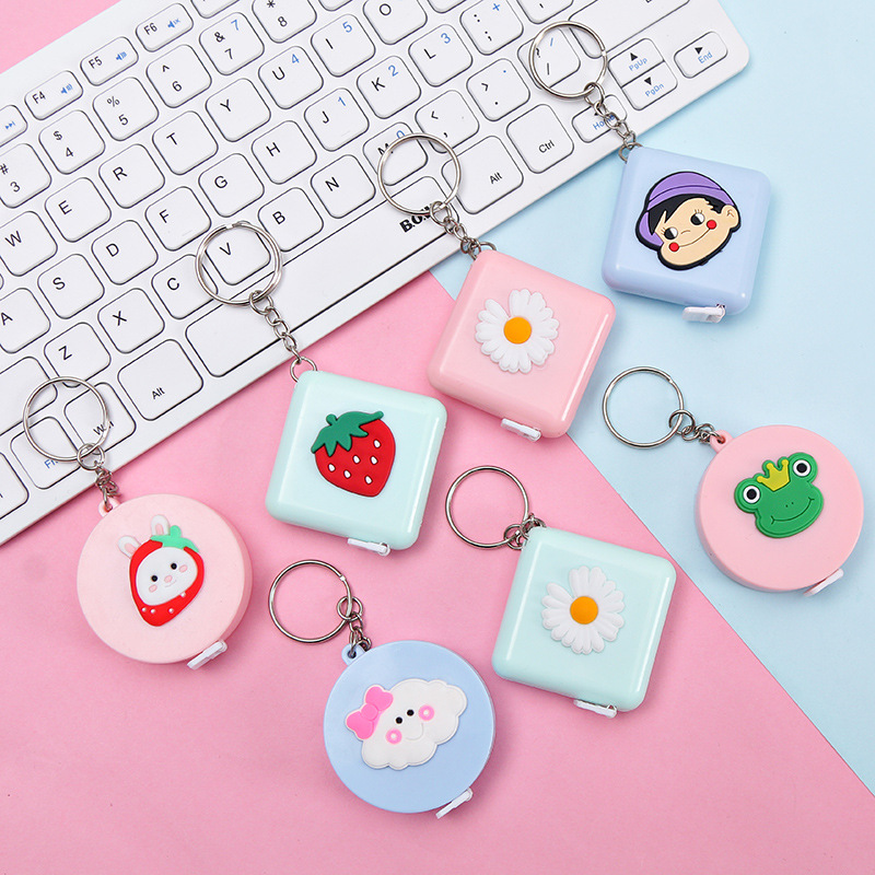 Cute Cartoon Small Tape Double-Sided Scale Multiple Colors Student Stationery Factory Direct Sales Creative Wholesale