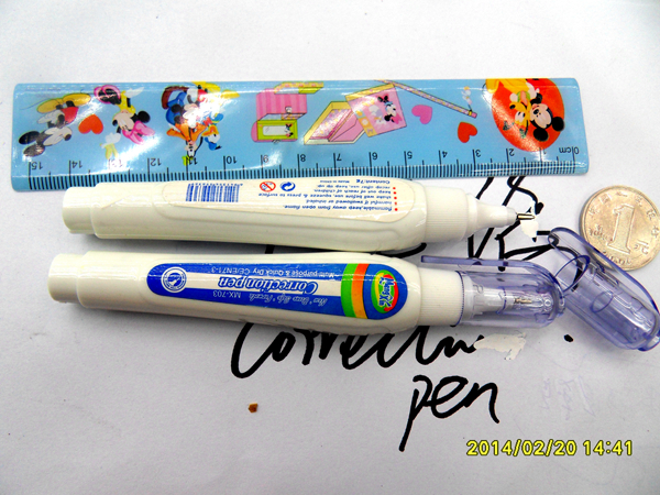 Wholesale brand premium liquid paper correction fluid 8M Mengxin correction pen