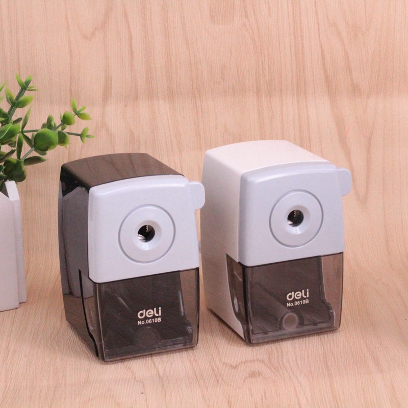 Deli Wood Pencil Pencil Sharpener 0610b Pencil Sharpener Deli Brand Hand-Cranked Pencil Sharpener Office Pencil Sharpener
