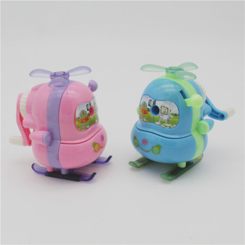 New style pencil sharpener with pencil sharpener for students&#039; stationery creative cartoon airplane hand-operated penci