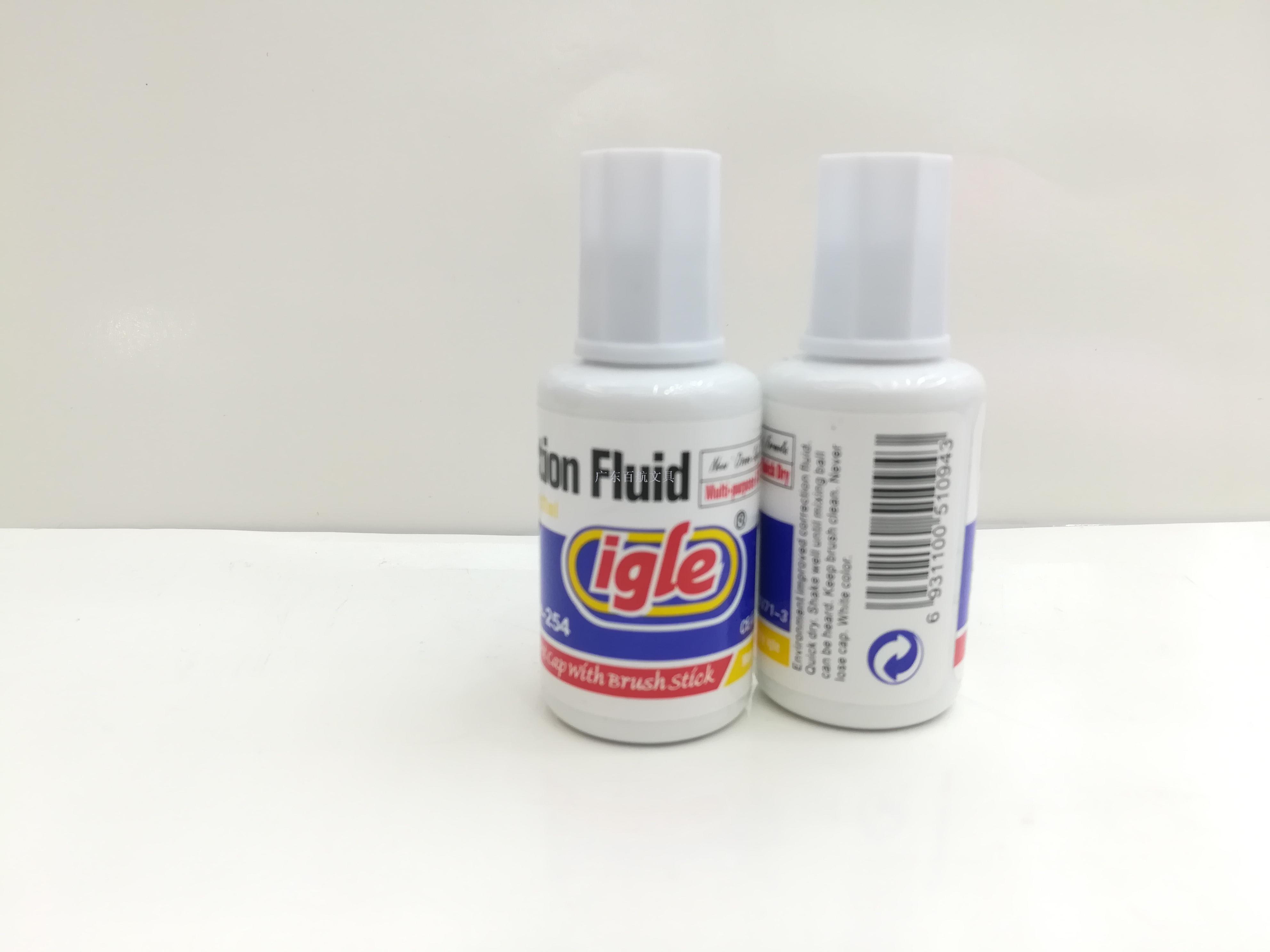 Igle-254 correction fluid, 12ML correction fluid in round bottle