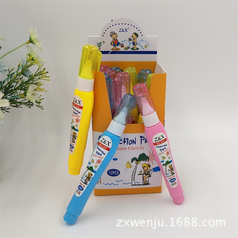 Factory Direct Sales Environmental Protection Cartoon Quick-Drying 220 Correction Fluid Color 15ml Correction Fluid Error Correction Liquid Can Be Customization as Request