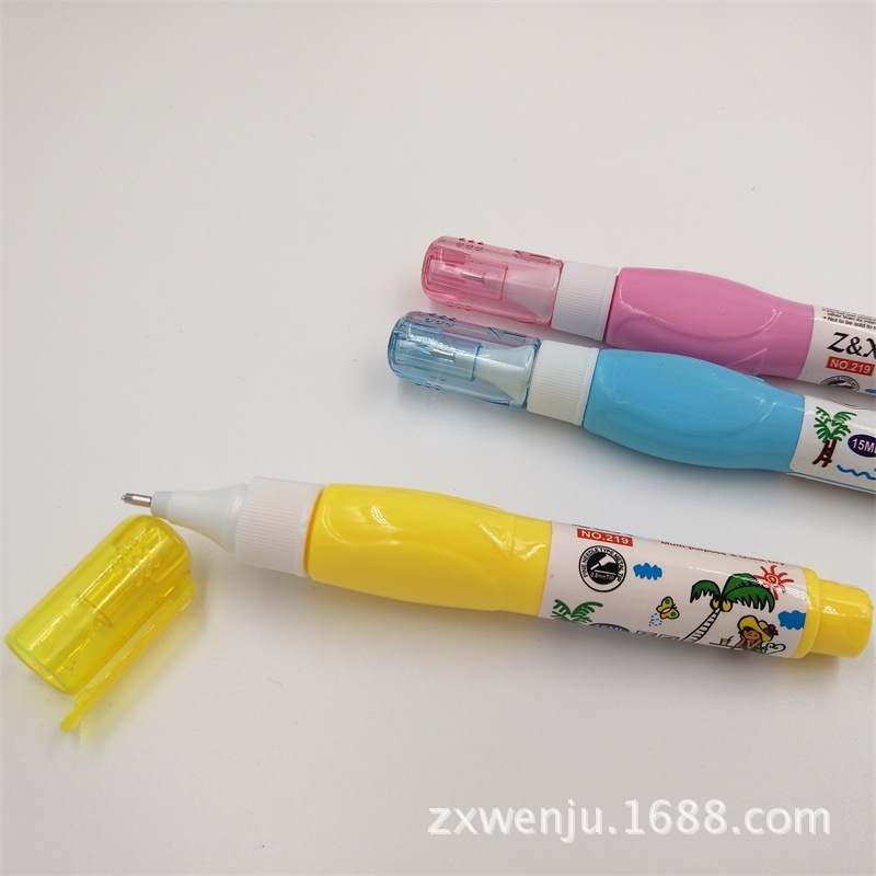Factory Direct Sales Environmental Protection Cartoon Quick-Drying 220 Correction Fluid Color 15ml Correction Fluid Error Correction Liquid Can Be Customization as Request