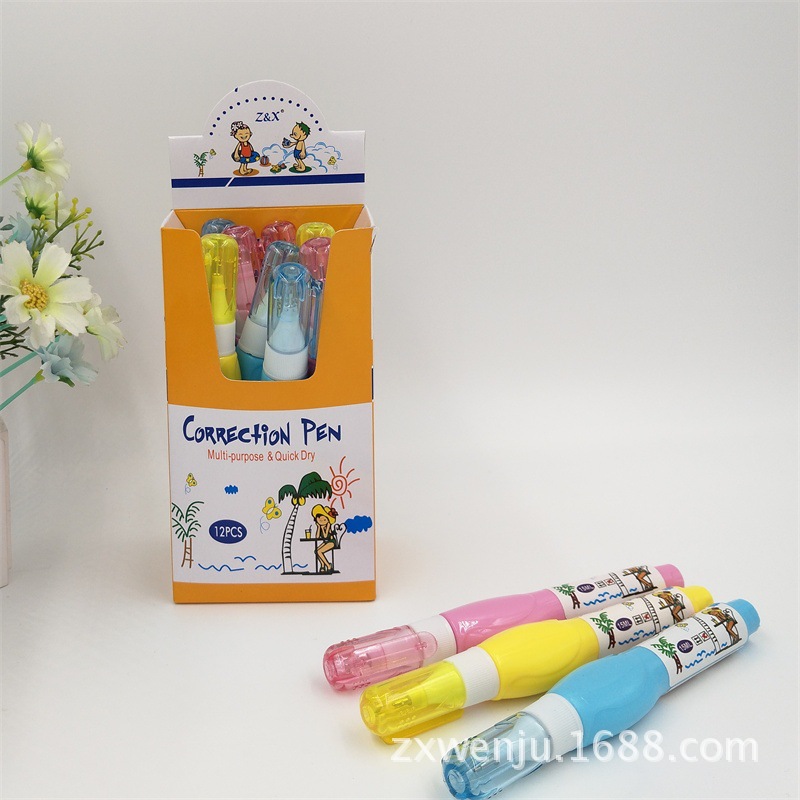 Factory Direct Sales Environmental Protection Cartoon Quick-Drying 220 Correction Fluid Color 15ml Correction Fluid Error Correction Liquid Can Be Customization as Request