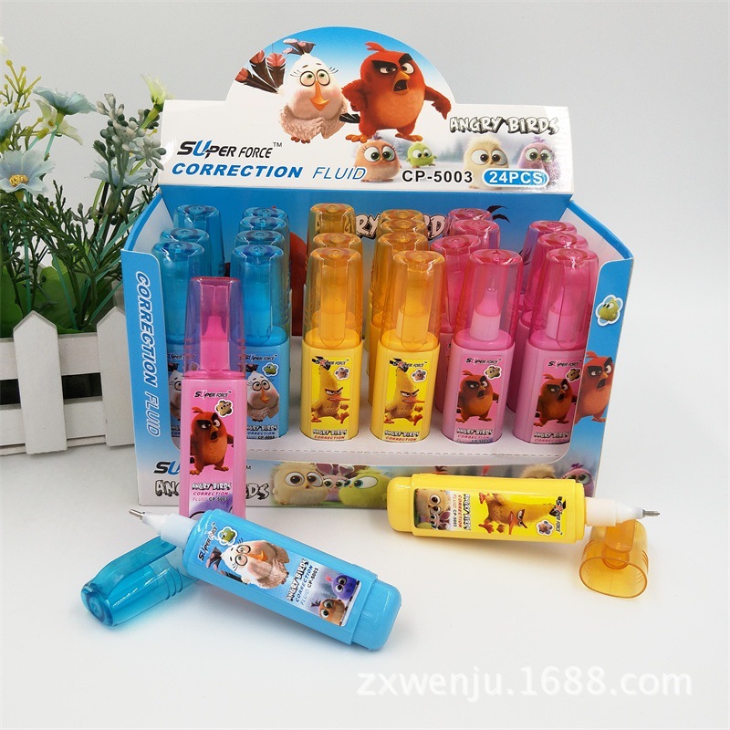 Factory Direct Sales Environmental Protection Cartoon Quick-Drying 5003 Correction Fluid Color Correction Fluid Error Correction Liquid Can Be Customization as Request