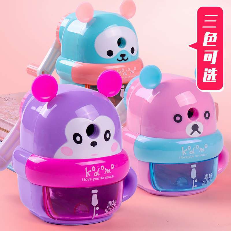 Children&#039;s Hand Pencil Pencil Shapper Elementary School Students Harmless Automatic Lead Free Thickness Adjustable Pencil Sharpener Wholesale