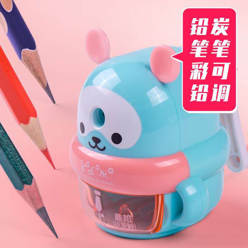 Children&#039;s Hand Pencil Pencil Shapper Elementary School Students Harmless Automatic Lead Free Thickness Adjustable Pencil Sharpener Wholesale