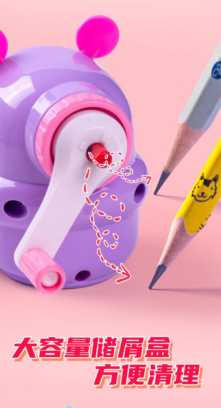Children's Hand Pencil Pencil Shapper Elementary School Students Harmless Automatic Lead Free Thickness Adjustable Pencil Sharpener Wholesale
