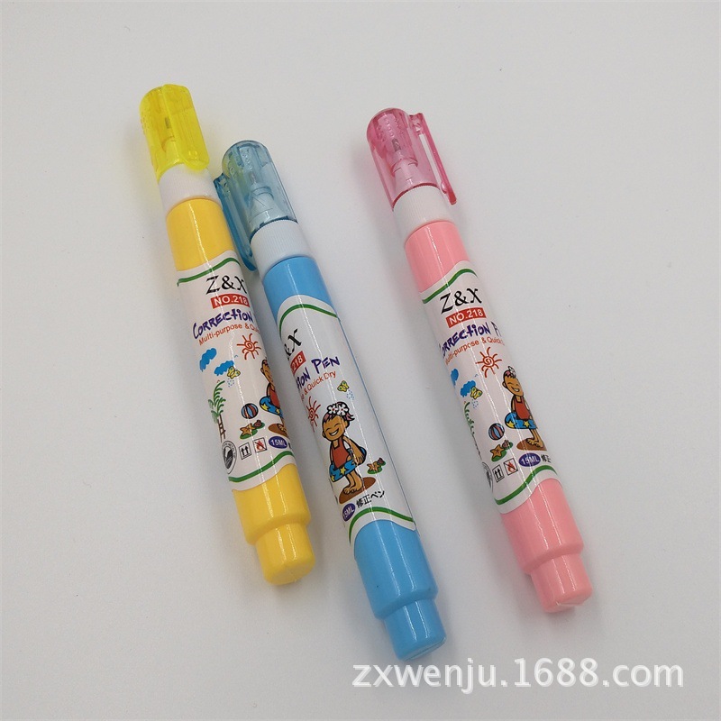 Factory Direct Sales Environmental Protection Cartoon 217 Correction Fluid 15ml Correction Fluid Error Correction Liquid Wholesale and Retail Can Be Customization as Request