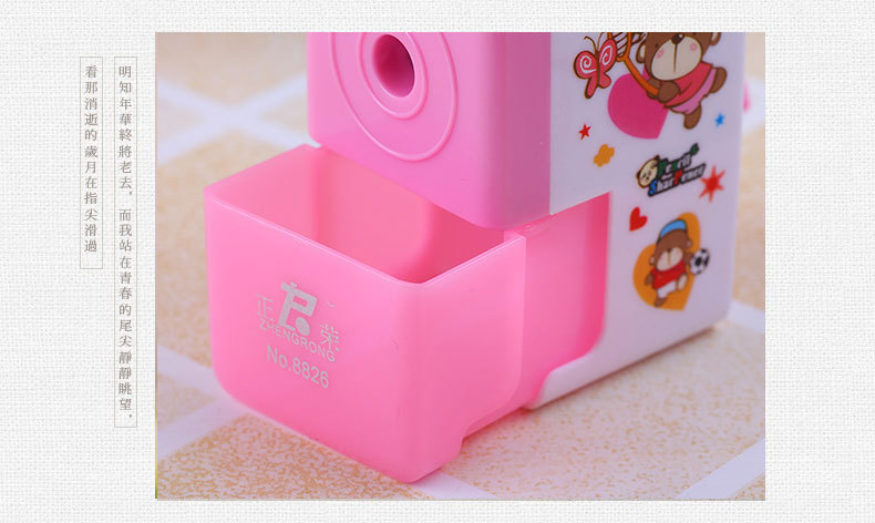 Zhengrong hand cuteness sharpener automatic pen sharpener into the children's cartoon reeler manufacturers wholesale Zhengrong hand cuteness sharpener automatic pen sharpener into the children's cartoon reeler manufacturers wholesale