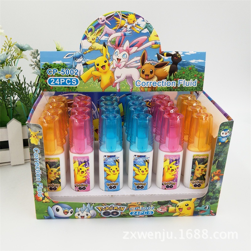 Factory Direct Sales Environmental Protection Cartoon Quick-Drying 5002 Correction Fluid Color Correction Fluid Wholesale Error Correction Solution Can Be Ordered