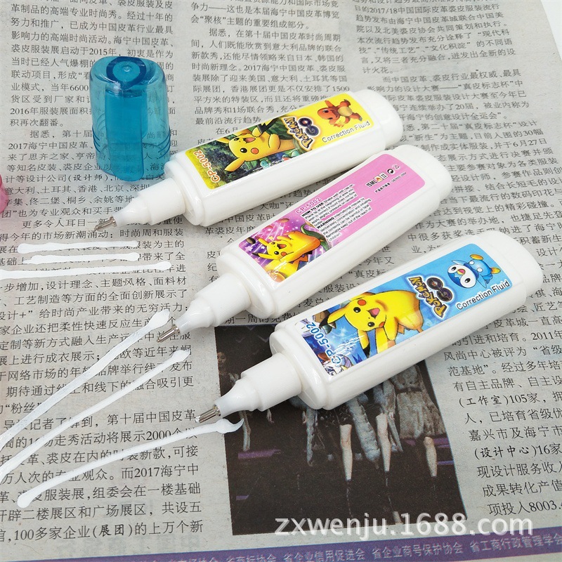 Factory Direct Sales Environmental Protection Cartoon Quick-Drying 5002 Correction Fluid Color Correction Fluid Wholesale Error Correction Solution Can Be Ordered