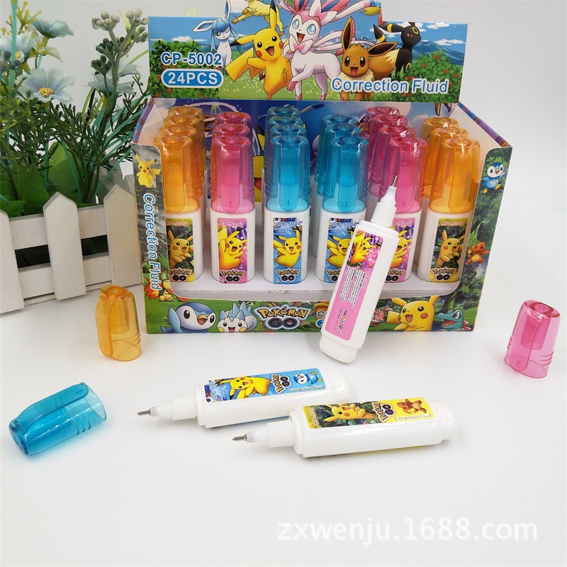 Factory Direct Sales Environmental Protection Cartoon Quick-Drying 5002 Correction Fluid Color Correction Fluid Wholesale Error Correction Solution Can Be Ordered