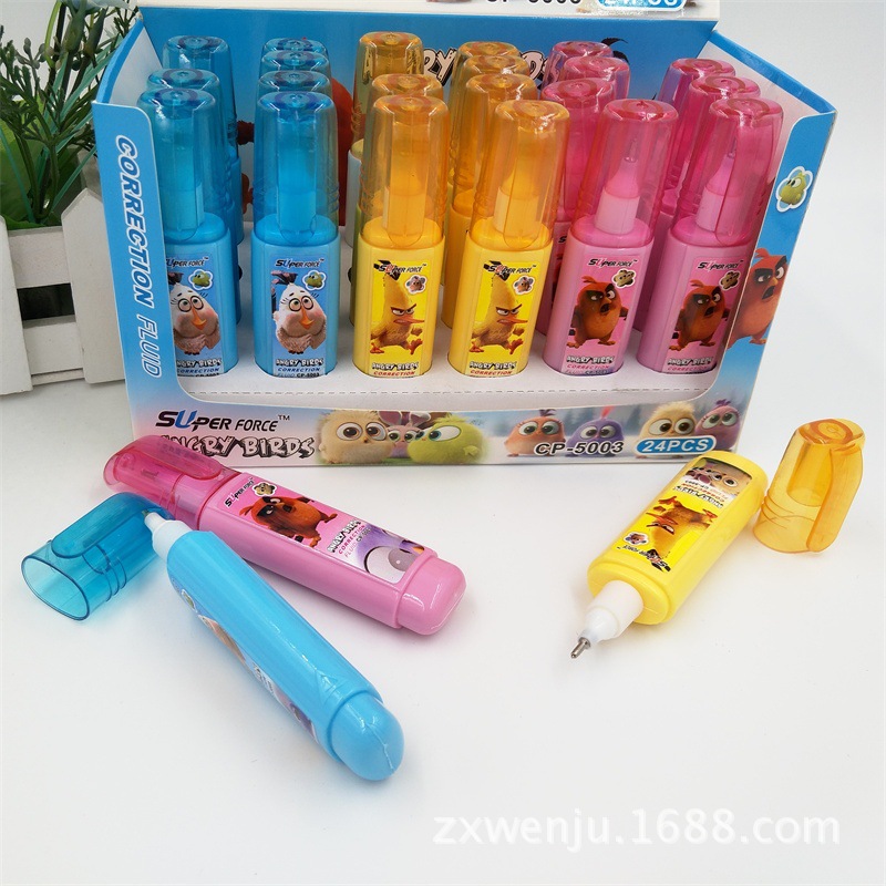 Factory Direct Sales Environmental Protection Cartoon Quick-Drying 5002 Correction Fluid Color Correction Fluid Wholesale Error Correction Solution Can Be Ordered