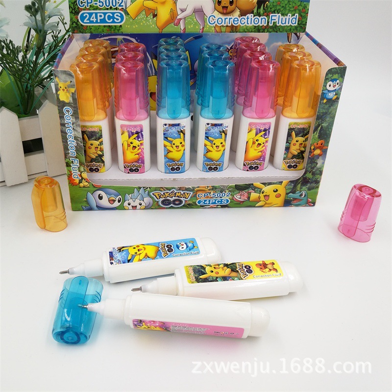 Factory Direct Sales Environmental Protection Cartoon Quick-Drying 5002 Correction Fluid Color Correction Fluid Wholesale Error Correction Solution Can Be Ordered