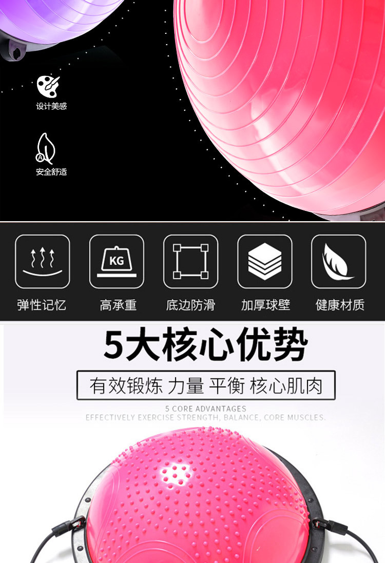 Factory Direct thickening ening ening - Proof 58cm Yoga Wave Ball Shape BALANCE PVC Spherical Pilates Training Factory Direct thickening ening ening - Proof 58cm Yoga Wave Ball Shape BALANCE PVC Spherical Pilates Training