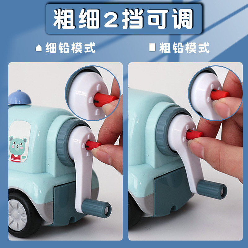 Hand-Cranking Pencil Sharpener Pencil Shapper Adjustable Thickness Pencil Sharpener Pencil Sharpener Children Primary School Student Manual Pencil Sharpener Wholesale