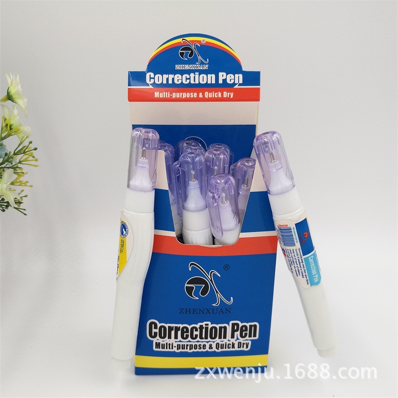 Factory Direct Sales Environmental Protection Office Supplies Quick-Drying Correction Fluid 9ml Correction Fluid Error Correction Liquid Wholesale Can Be Customization as Request