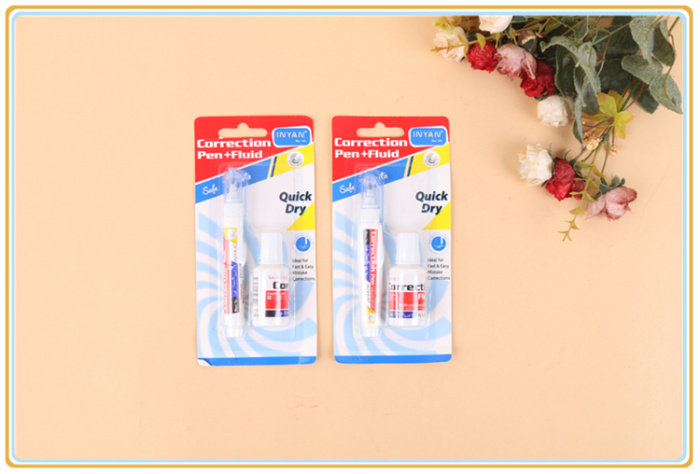 Environmental protection student stationery correction liquid correction fluid two fixed pen quick drying.
