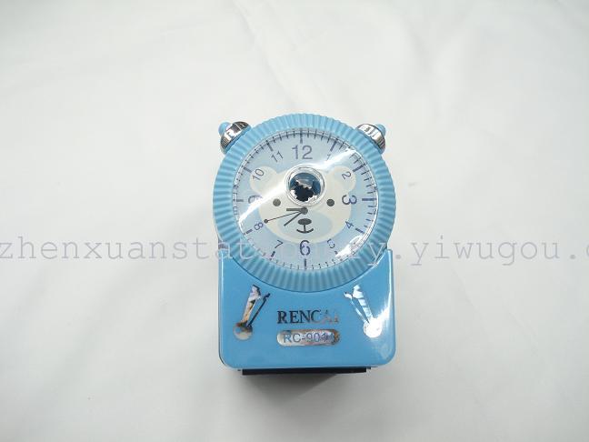 Hot Sale Clock Hand Shake Pencil Sharpener Color Mixed