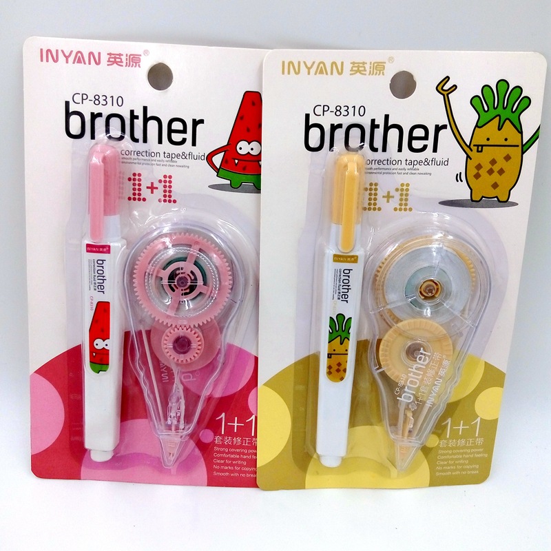 Hot Sale Japan and South Korea Stationery Cartoon Correction Tape plus Correction Fluid Environmental Protection Correction Tape Correction Tape Wholesale and Retail Can Be Fixed