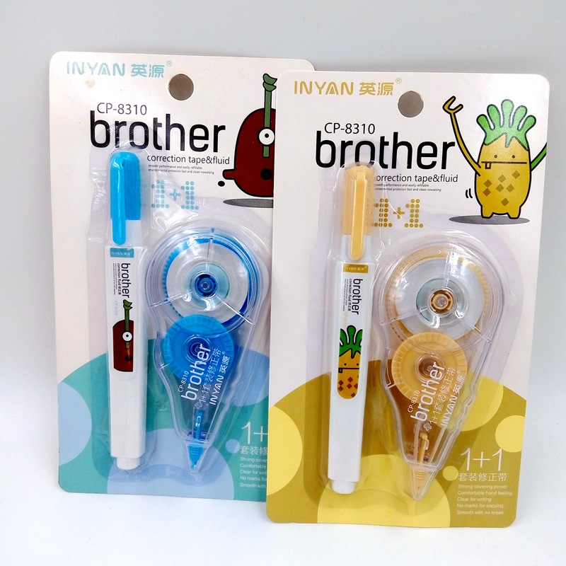 Hot Sale Japan and South Korea Stationery Cartoon Correction Tape plus Correction Fluid Environmental Protection Correction Tape Correction Tape Wholesale and Retail Can Be Fixed