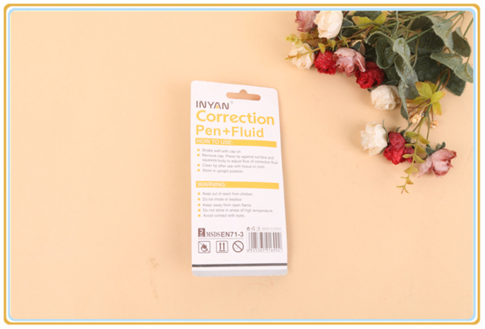 Correction liquid correction fluid two fixed pens fast dry environmental student stationery.