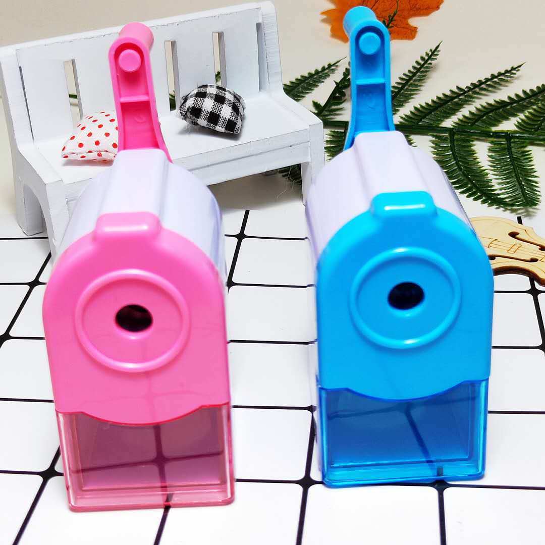 Creative Cartoon Hand-Cranking Pencil Shapper Pencil Sharpener Student Plastic Pencil Sharpener Children Pencil Sharpener Pencil Sharpener Office Supplies
