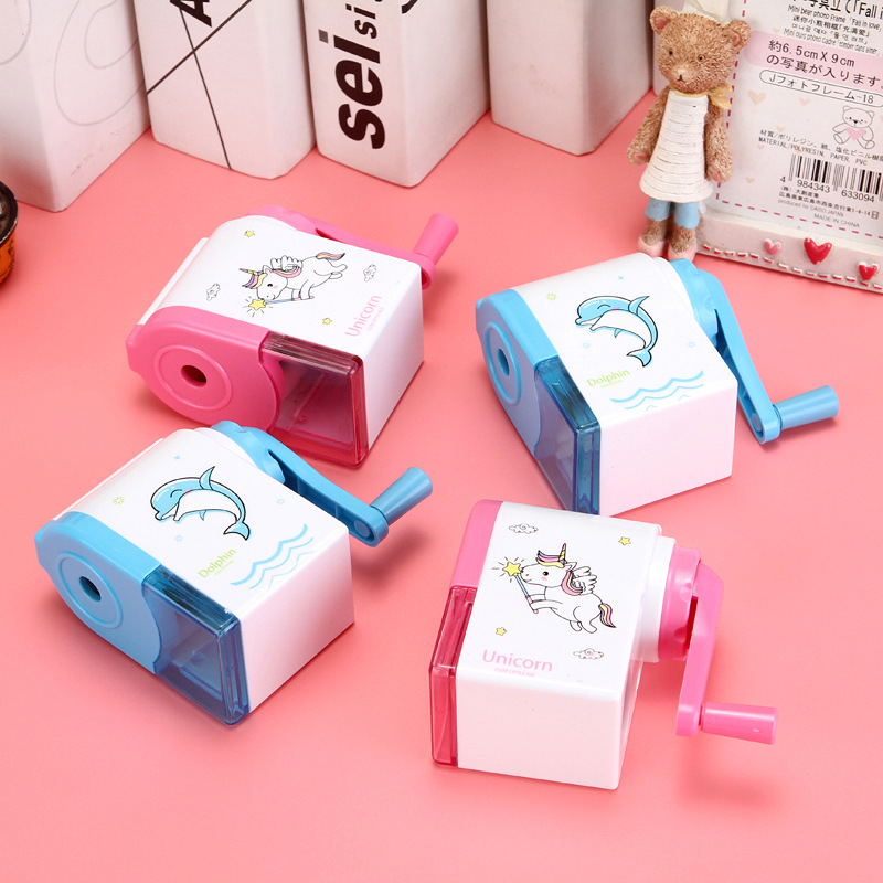 Cute Automatic Lead Pencil Shapper Cartoon Children's Hand-Cranking Pencil Sharpener Student Stationery Penknife Wholesale T Cute Automatic Lead Pencil Shapper Cartoon Children's Hand-Cranking Pencil Sharpener Student Stationery Penknife Wholesale T