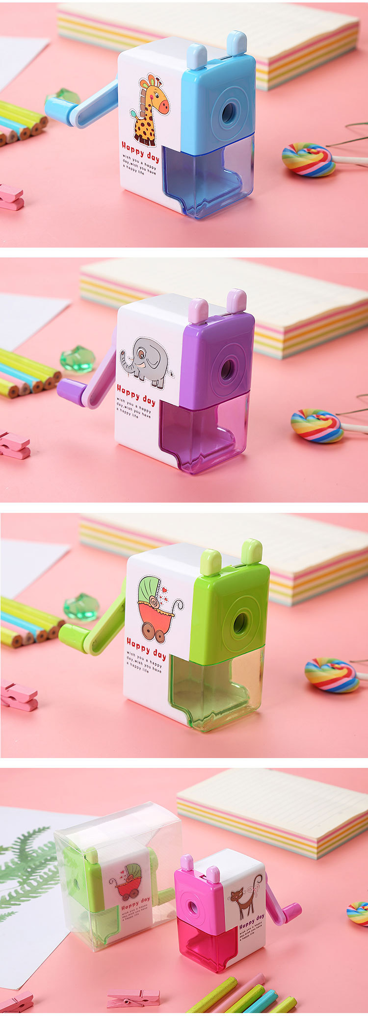 Hand Sharpener Student Cartoon Hand Sharpener Pencil Sharpener Pencil Sharpener Learning Stationery Office Supplies Wholesale