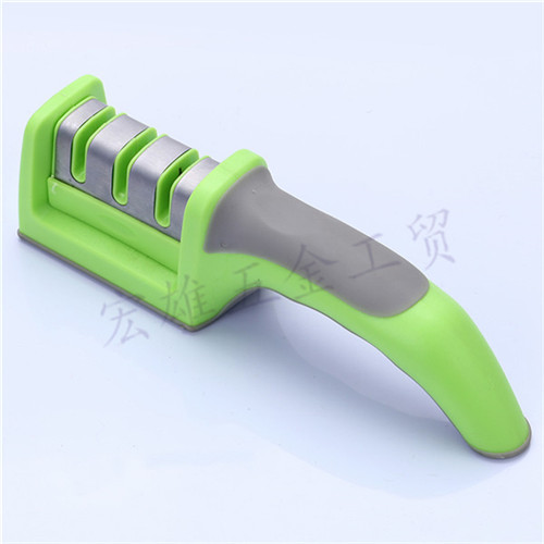 Kitchenware manufacturers selling three opening hand-held high-grade sharpener, sharpener