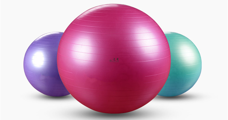 75cm Yoga Ball Glossy Thickened Explosion-Proof Ball Beginner Fitness Pilates Ball Balance Pregnant Women Delivery Amazon