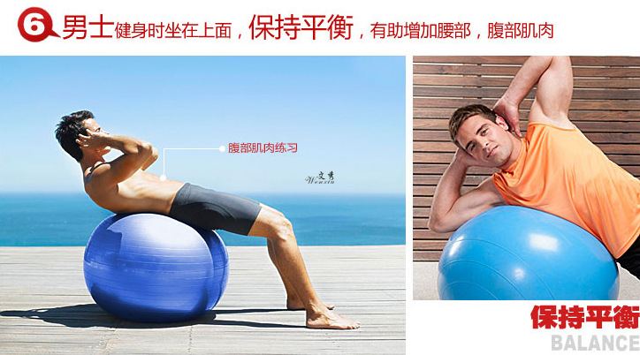 75cm Yoga Ball Glossy Thickened Explosion-Proof Ball Beginner Fitness Pilates Ball Balance Pregnant Women Delivery Amazon