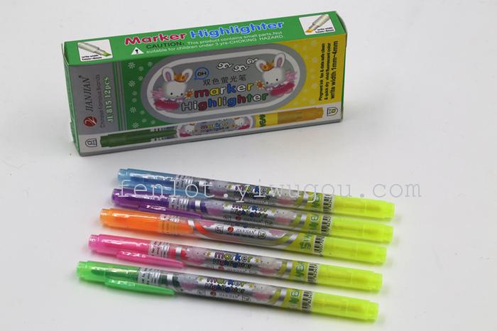 Factory direct supply dual head highlighter