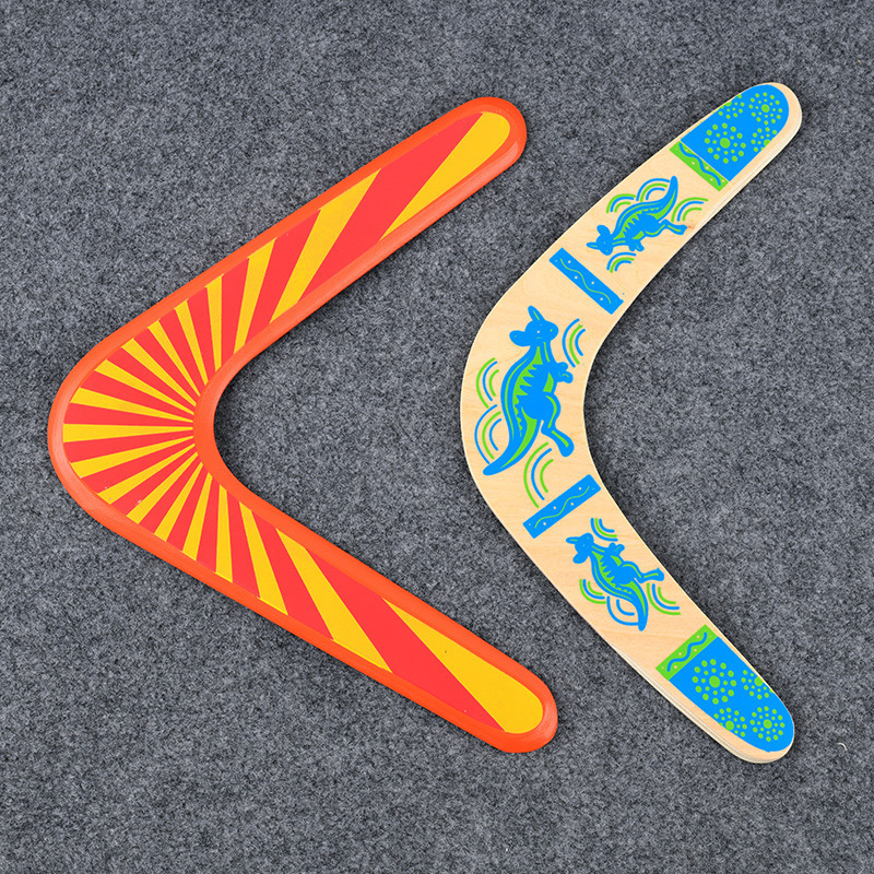 Wooden Boomerang Boomerang Boomerang V-Shaped Dart Outdoor Sports Equipment Tips Flying Disc Darts