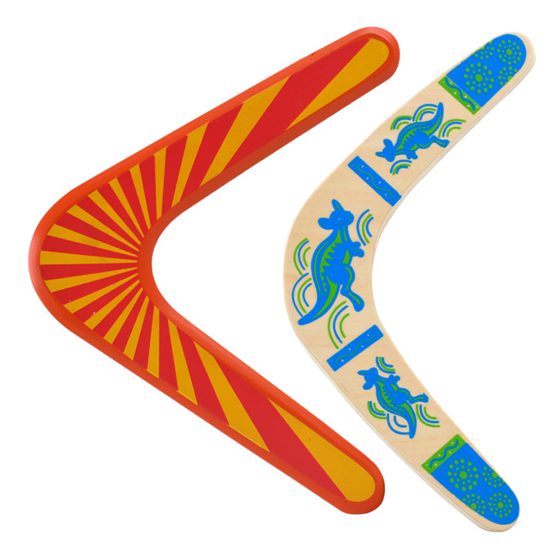 Wooden Boomerang Boomerang Boomerang V-Shaped Dart Outdoor Sports Equipment Tips Flying Disc Darts